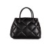 EMPORIO ARMANI SHOPPING BAG BLACK TRAPUNTATA CON LOGO AQUILA E TRACOLLA REGOLABILE ESTRAIBILE	