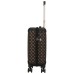 GUESS WILDER VALIGIA TROLLEY PICCOLO  MARRONE CON LOGO ALL-OVER