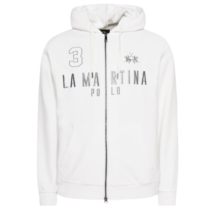 LA MARTINA MAN FULL ZIP SWEATSHIRT DIAGON