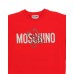 Moschino Felpa Rossa con logo lettering