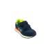 SUN68 SNEAKER BOYS TOM FLUO BABY IN SUEDE E NYLON NAVY BLUE