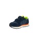 SUN68 SNEAKER BOYS TOM FLUO BABY IN SUEDE E NYLON NAVY BLUE