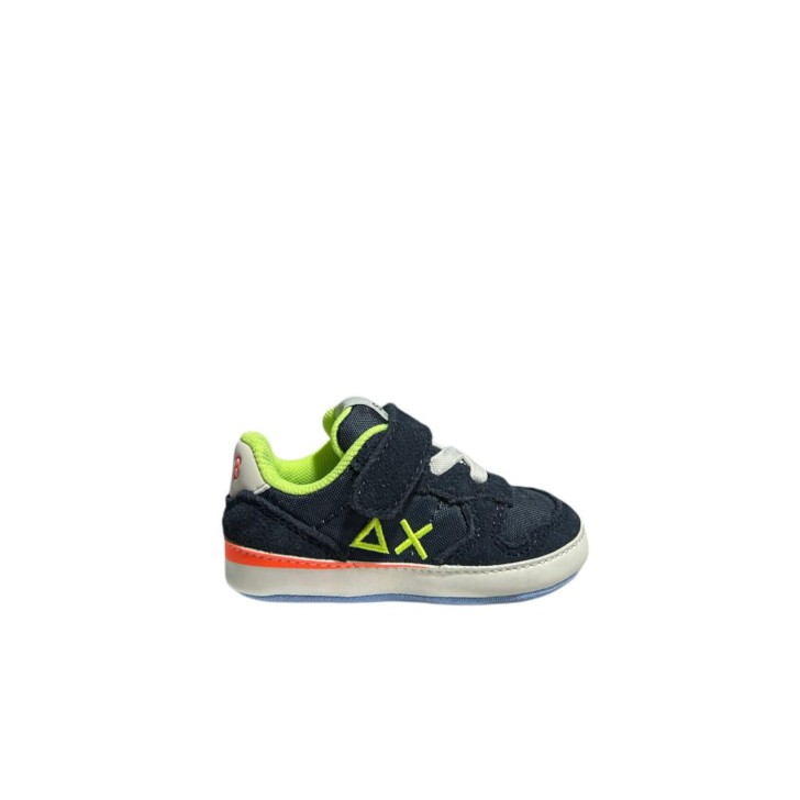 SUN68 SNEAKER BOYS TOM FLUO NEW BORN NAVY BLU 