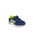 SUN68 SNEAKER BOYS JAKI 2.0 FLUO BABY IN PU E TELA NAVY BLUE