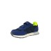 SUN68 SNEAKER BOYS JAKI 2.0 FLUO BABY IN PU E TELA NAVY BLUE