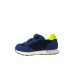 SUN68 SNEAKER BOYS JAKI 2.0 FLUO BABY IN PU E TELA NAVY BLUE