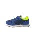 SUN68 SNEAKER BOYS JAKI 2.0 FLUO KID IN SUEDE E TELA NAVY BLUE