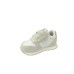 SUN68 SNEAKER GIRLS ALLY GOLD SILVER FIRST STEP IN SUEDE E NYLON WHITE