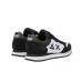 SUN68 TOM SNEAKER BLACK E WHITE IN MIX DI MATERALI	