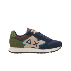 SUN68 JAKI WINTER SNEAKER BLU NAVY E GREEN