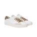 SUN68 STREET SNEAKER IN LEATHER WHITE E BROWN 