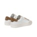 SUN68 STREET SNEAKER IN LEATHER WHITE E BROWN 