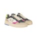 SUN68 BIG BASKET SNEAKER IN LEATHER E SUEDE MULTICOLOR