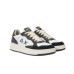 SUN68 BIG BASKET SNEAKER IN LEATHER E SUEDE BLACK E WHITE 