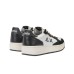 SUN68 BIG BASKET SNEAKER IN LEATHER E SUEDE BLACK E WHITE 