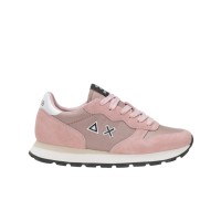 SUN68 ALLY BRIGHT SNEAKER IN NYLON E SUEDE PINK