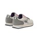 SUN68 STARGIRL GLITTER LOGO SNEAKER IN NYLON E SUEDE CREAM E GREY