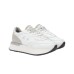 SUN68 BIG ALLY PU SNEAKER IN LEATHER TOTAL WHITE 