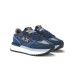 SUN68 BIG ALLY GLITTER SNEAKER NAVY BLUE IN SUEDE