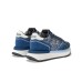 SUN68 BIG ALLY GLITTER SNEAKER NAVY BLUE IN SUEDE