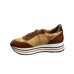 Alviero Martini Prima Classe Sneakers Marrone con stampa Geo Classic