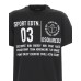 Dsquared2 T-shirt nera a manica corta con maxi logo