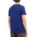 LA MARTINA T-SHIRT BLU CON LOGO LETTERING ARANCIO DA UOMO 