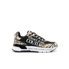 Versace Jeans Couture Sneakers in nylon e inserti in ecopelle con stampa Logo Space Couture
