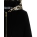 Versace Jeans Couture Felpa nera con cappuccio con stampa Nera Logo Brush Couture All Over