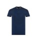 Emporio Armani T-shirt a manica corta Blu da Uomo in jersey Pima con stampa maxi Aquila