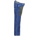 Jeckerson Jeans denim blu cinque tasche con toppe in Alcantara grigio scuro
