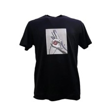 Emporio Armani T-shirt Nera da Uomo con stampa