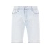 Emporio Armani Bermuda Cinque Tasche in Jeans Denim Blu Chiaro da Uomo