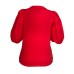 Silvian Heach T-shirt rossa con maniche a sbuffo