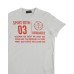 Dsquared2 T-shirt a manica corta bianca con logo lettering