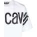 Just Cavalli T-shirt Bianca Over a manica corta in jersey di cotone con maxi logo