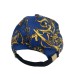 Versace Jeans Couture Cappello Unisex blu con logo e stampa barocco