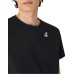 K-Way T-shirt LE VRAI EDOUARD a manica corta nera con logo stampato K-WAY nella parte anteriore