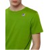 K-Way T-shirt LE VRAI EDOUARD FLUO a manica corta verde fluo con logo stampato K-WAY nella parte anteriore