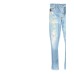 Versace Jeans Couture Denim blu da Uomo con stampa in 3D e logo lettering a contrasto 