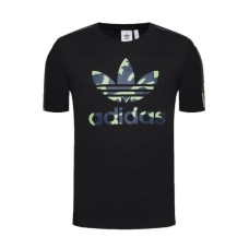 Adidas Originals T-shirt da Uomo nera con logo mimetico 