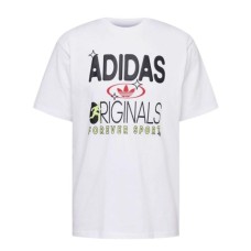 Adidas Originals T-shirt da Uomo bianca con logo lettering