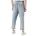 Emporio Armani Jeans loose fit in denim bleached jacquard logo EA All Over cinque tasche