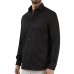 EMPORIO ARMANI CAMICIA REGULAR FIT A MANICA LUNGA IN COTONE BLACK CON LOGO LETTERING ALL OVER