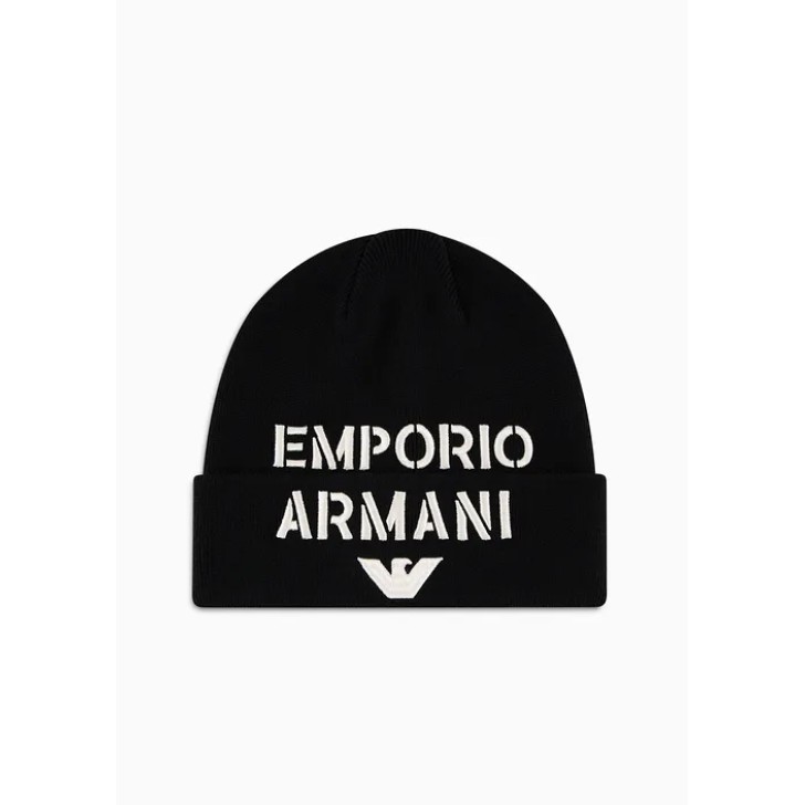 EMPORIO ARMANI RAPPER HAT NERO