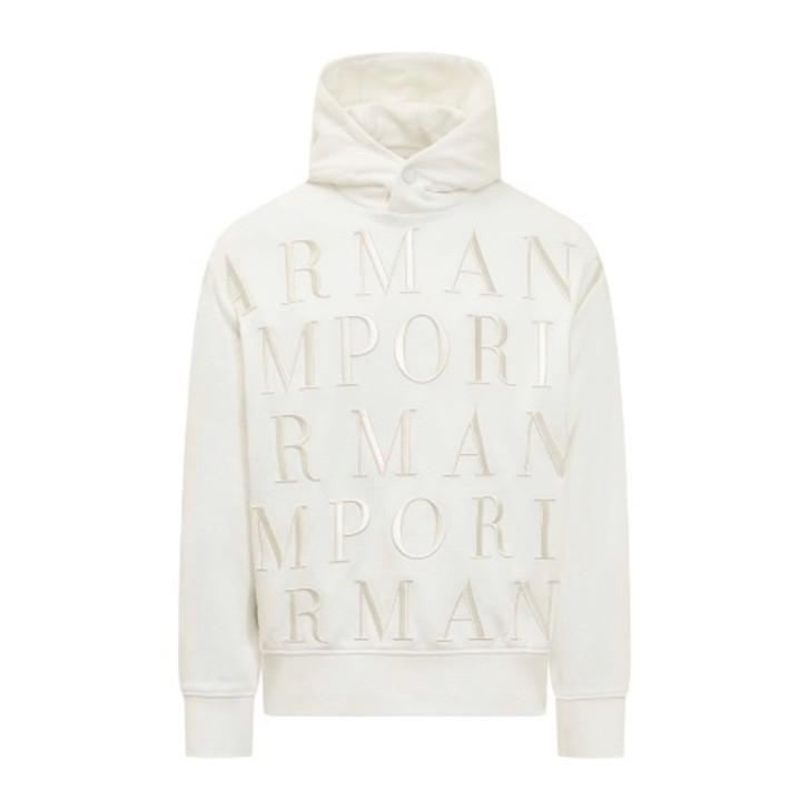 EMPORIO ARMANI SWEATSHIRT BIANCO CALDO