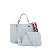 EMPORIO ARMANI SHOPPING BAG POLVERE/MELOGRANO