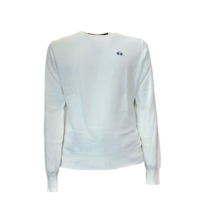 LA MARTINA MAN SWEATER COTTON WOOL BLEND Off White           