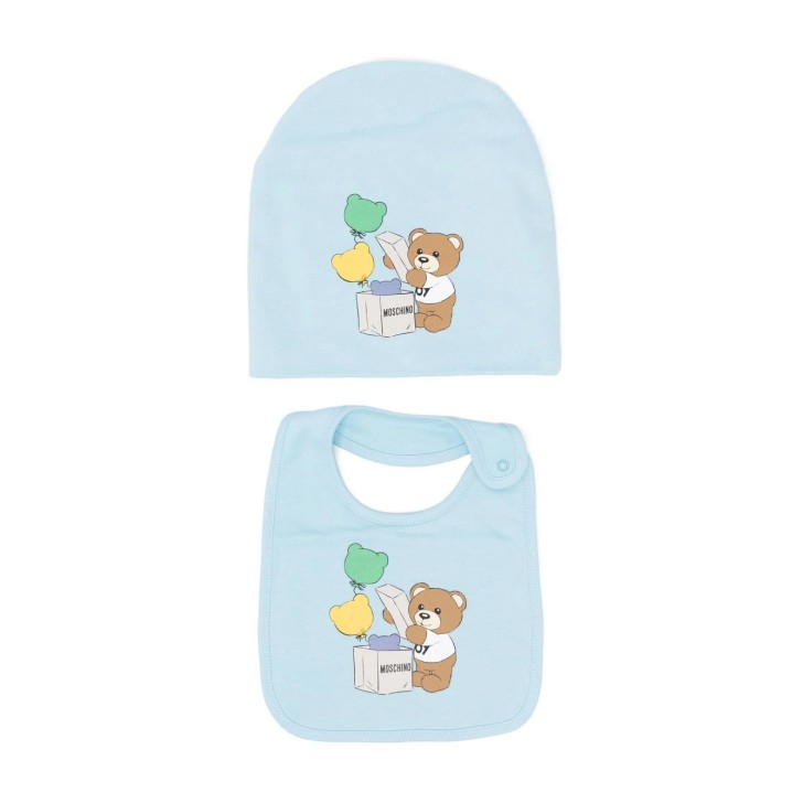 MOSCHINO BERRETTO+BAVAGLINO COLORE BABY SKY BLUE