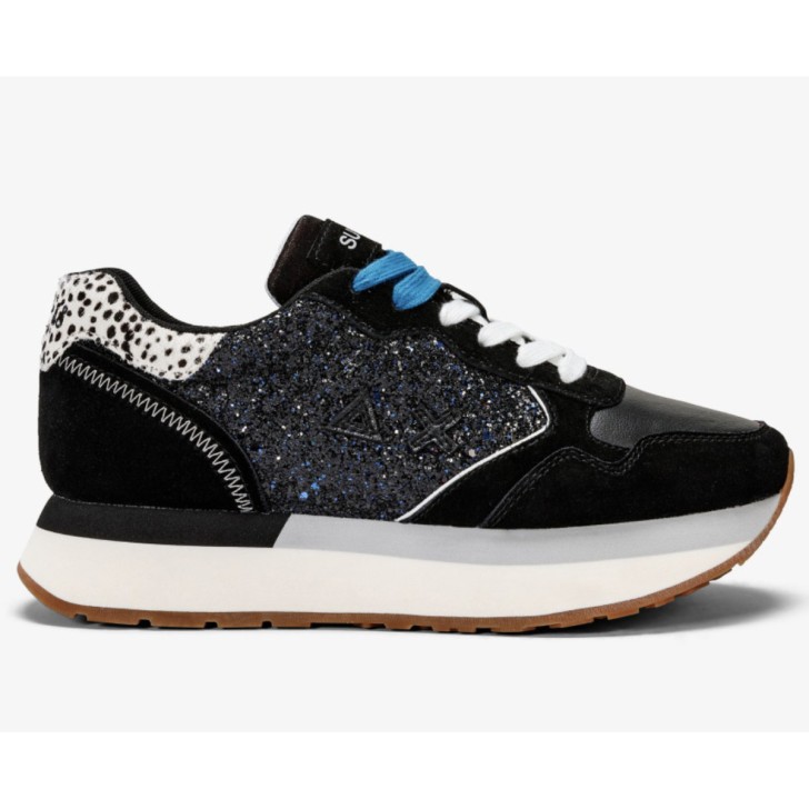 SUN 68 Sneakers Nera KELLY BIG GLITTER